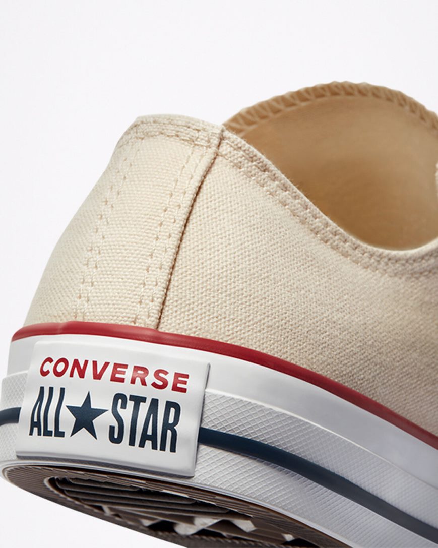 Tenis Converse Chuck Taylor All Star Classicos Cano Baixo Masculino Bege Branco | PT B073P40